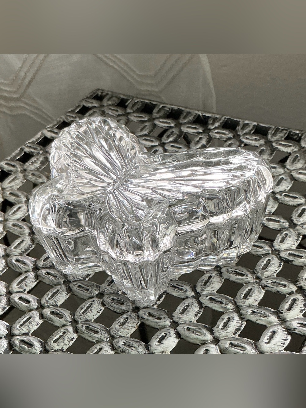 Butterfly Clear Glass Decor Dish